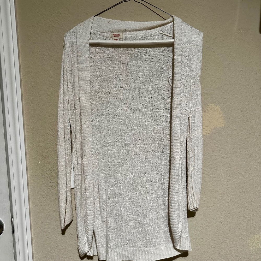 White lightweight cardigan